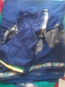 Elegant Saree with Blouse Piece