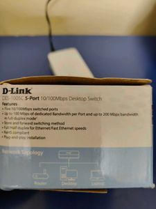 Used D-Link 5-Port Switch 10/100 Mbps