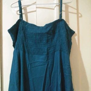 Blue Spaghetti Strap Dress