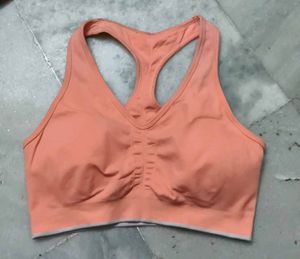 Peach Sports Bra