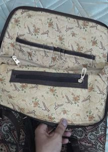 Canvas Backpack with Leather Straps