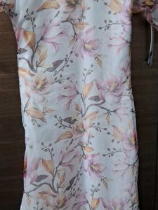 Stitched Floral Print Kurta