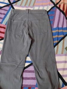 Gray Casual Pants