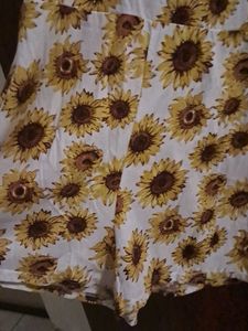 Sunflower print fit &amp; flare (XS)