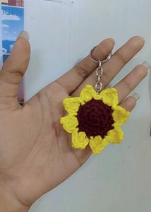 Sunflower Keychain