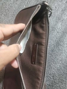Brown Leather Chain Bag