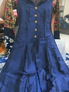 Stylish Blue & Floral Kurti
