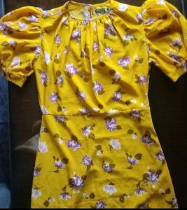 Tokyo Talkies Yellow Floral Sheath Dress