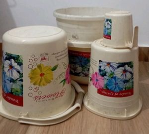 OPIL BATHROOM SET🪣 2Bukket,1Tub,Mugga,Smallbukket