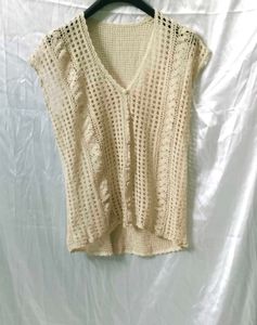 New V-Neck Knitted Shirt Early Spring 2024 Women's