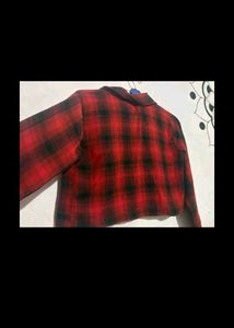 Red Plaid Crop Top