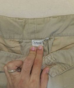 Disneyp Cargos with Mickey Mouse Print On Back