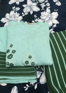 Woolen 3 Piece Kurta Set