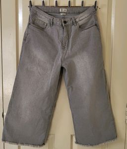 Light Grey Colour, Culottes Pants