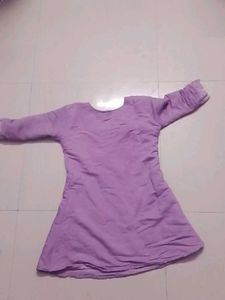 Lilac Embroidered Kurti