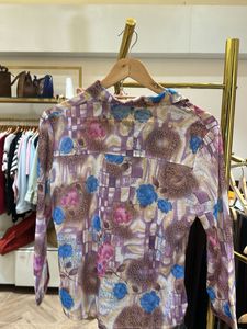 Vintage Floral Print Blouse