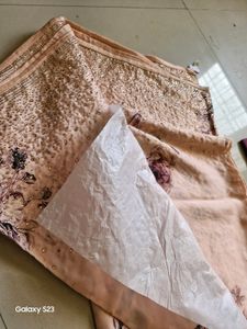 ♥️Dusty Pink Highly Expensive Heavy Work Saree