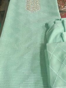 Sea Green Dress Material
