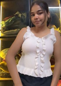 Frill White Top