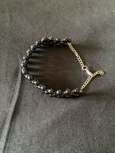Black Bead Bracelet