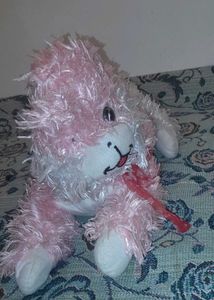 pink bunny soft toy.