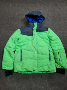 Kids' Puffer Jacket - Green & Blue