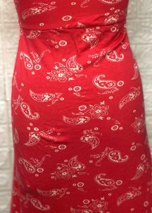 Tube Pink Floral Print Dress Fixed Price