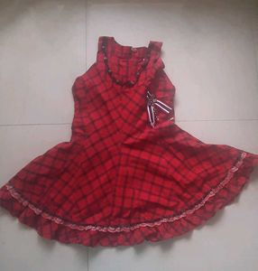 TRENDY Red and Black checks Tunic