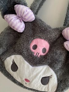 Kuromi Plush Tote Bag
