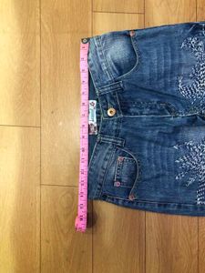 women embroidery work jeans