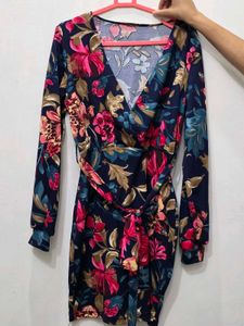 Floral Wrap Dress