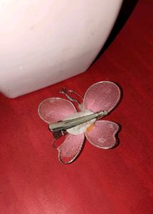 Pink Flower Hair Clips (Set of 3)