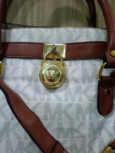 Michael Kors Hamilton MK Logo Satchel Bag
