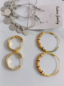 Earring Set - Hoop Earrings combo of 3 sets