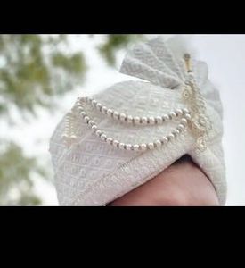 Groom Patka,Pagdi White