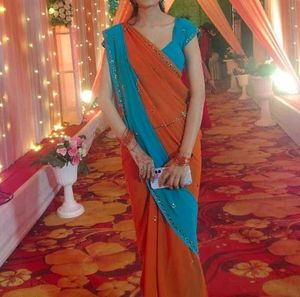 Very Beautiful Y2k Saree With Disigener Blouse