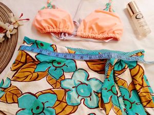 Very Beautiful B Bikini Split Sexy Contrast Set
