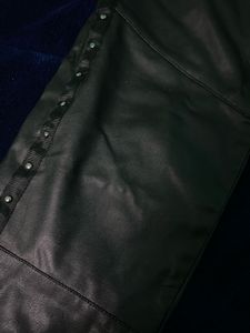 Black leather pants