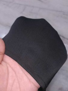 Black halter crop top