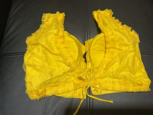 Frill Yellow Blouse