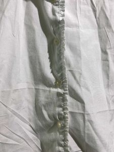 White Ruffle Collar Shirt
