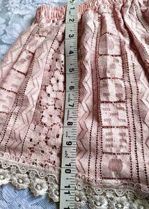 Pink Cute And Amazing Top With Lace Shorts