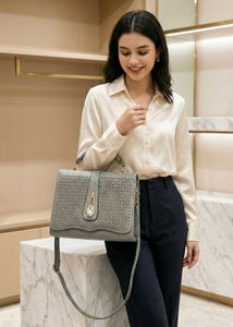 Elegant Grey Handbag / Slingbag