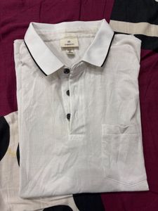 Plain White Polo Tshirt