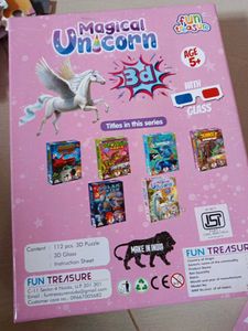 Magical Unicorn 3D Puzzle Used Once