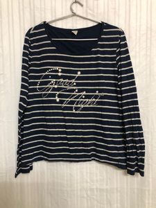 Queentex Blue Long Sleeve T Shirt