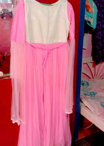 Elegant Pink Embroidered Anarkali Suit