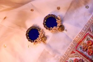 Emerald Green Kundan Earrings