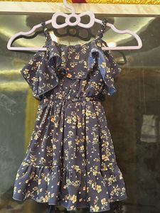 Floral Print Ruffle Dress
