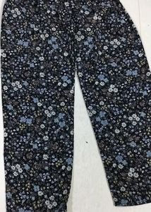 Crepe Floral  Pant